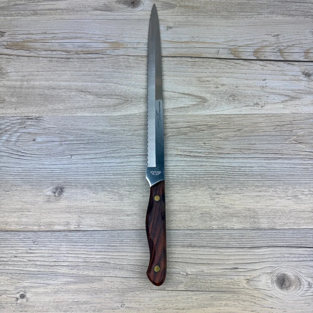 VTG Jet-Cut Lifetime Cutlery D-400 stainless steel serrated 10” knife